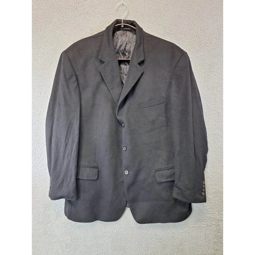 Cezani Mens 46R Wool Silk Cashmere Blazer‎ Sport Coat 3-Button Formal